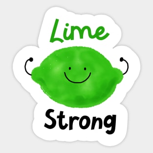 Lime Strong Sticker